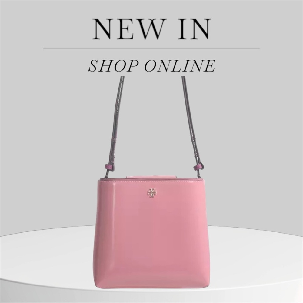 NWT Tory Burch Pink Ginger Small Bucket Bag